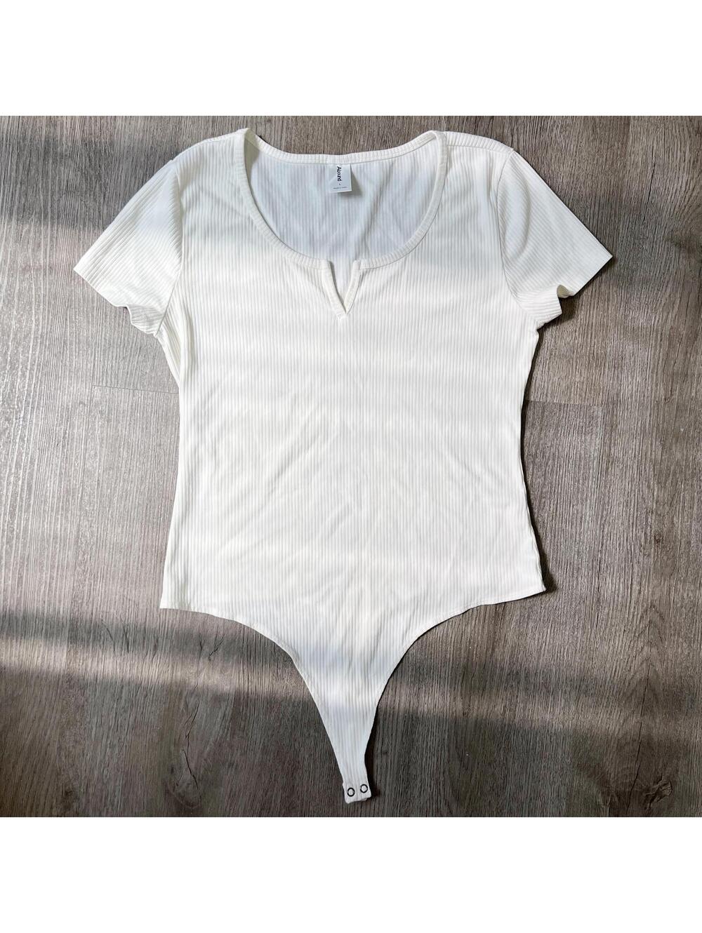 Abound Ribbed Short Sleeve Bodysuit